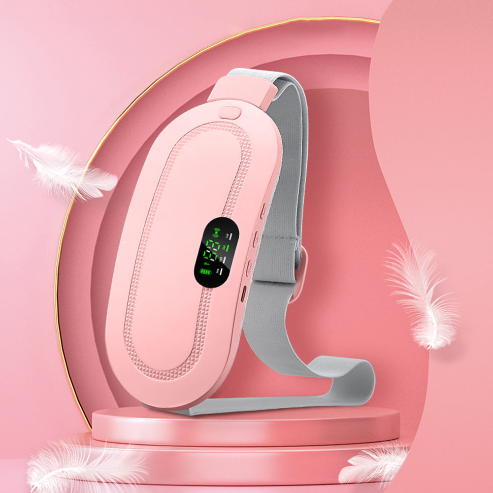 Menstrual Smart Warm Belt Relief Waist Pain Cramps Vibrating Abdominal Massager