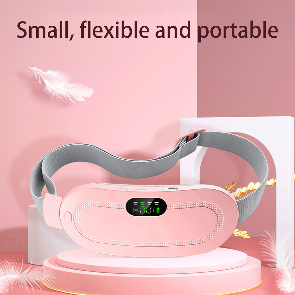Menstrual Smart Warm Belt Relief Waist Pain Cramps Vibrating Abdominal Massager