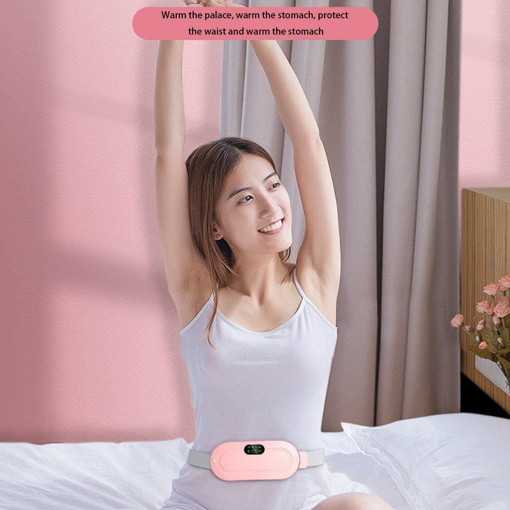 Menstrual Smart Warm Belt Relief Waist Pain Cramps Vibrating Abdominal Massager
